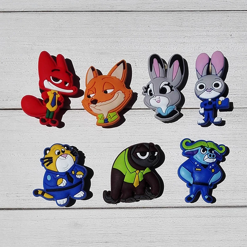 1 шт. Crazy Animal City, подвески для обуви из ПВХ, аксессуары для обуви, украшения для обуви, пряжки, аксессуары, подходят для браслетов Croc JIBZ