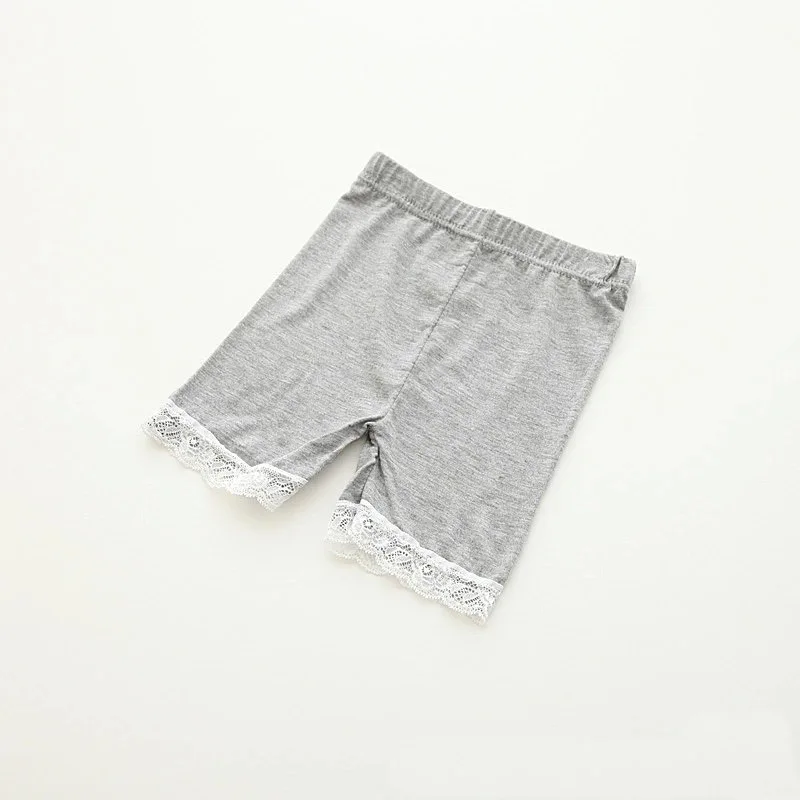 Летние Шорты для девочек кружевные безопасные шорты детские пляжные брюки штаны