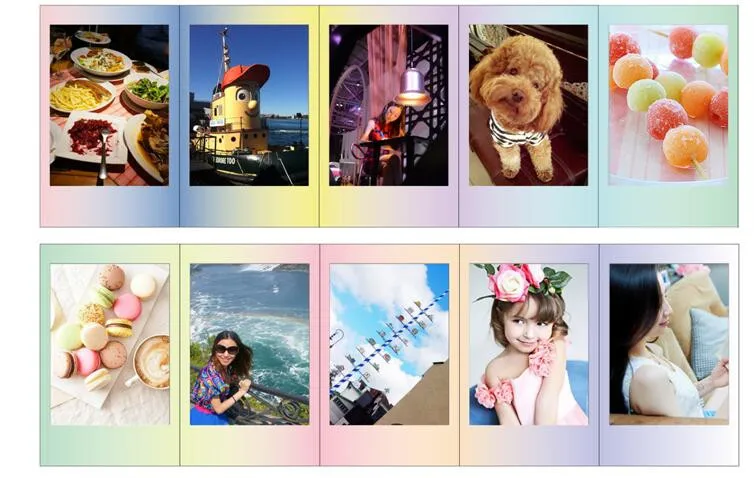10 листов Fujifilm Instax Mini пленка макарун для Mini 8 7s 7 9 50s 50i 90 25 dw Share SP-1 Polaroid мгновенная фотокамера