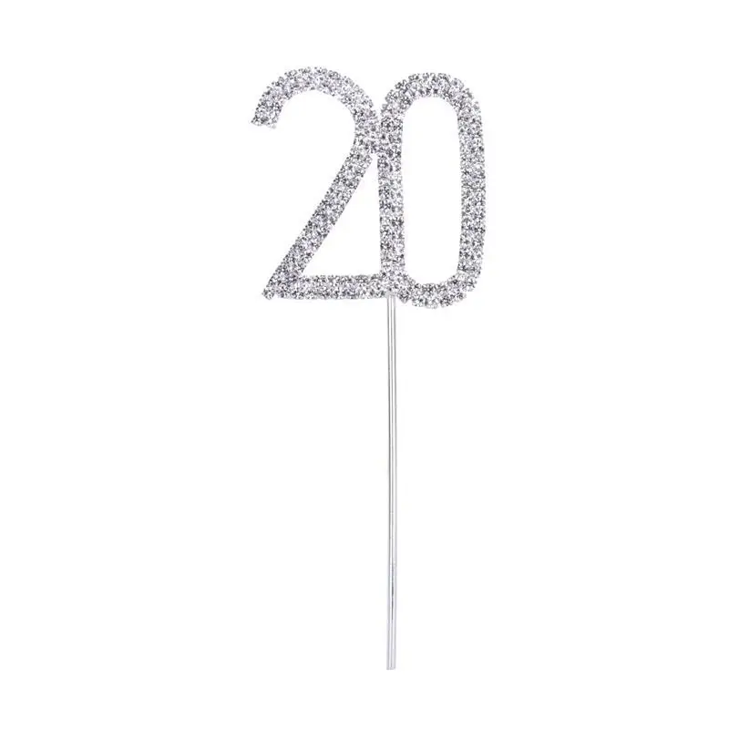 С Днем Рождения Стразы с бриллиантами для торта капкейка 40th 30th 25th 21th 20th 16th День