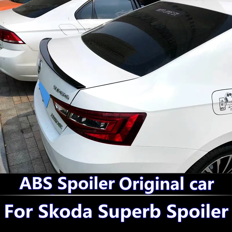 Для 2015 2016 2017 2018 Skoda Superb спойлер высокого качества ABS Материал заднее крыло