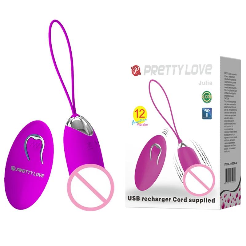 Pretty Love USB Перезаряжаемый пульт дистанционного управления 12 режимов вибрирующий