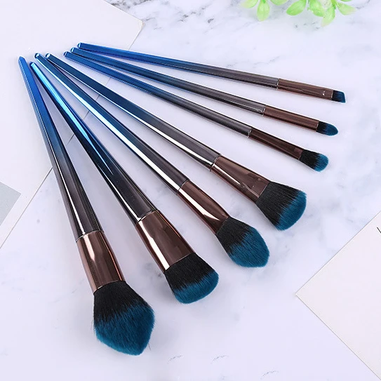 Seven black jump blue rink brush foundation beginner make-up tools do not eat powder makeup | Красота и здоровье