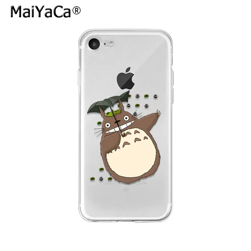 MaiYaCa Studio Ghibli totoro Ponyo унесенный спиралью ТПУ мягкий чехол для телефона iPhone X XS MAX 6 6s 7 7plus 8 8Plus 5 5S SE XR - Цвет: A10