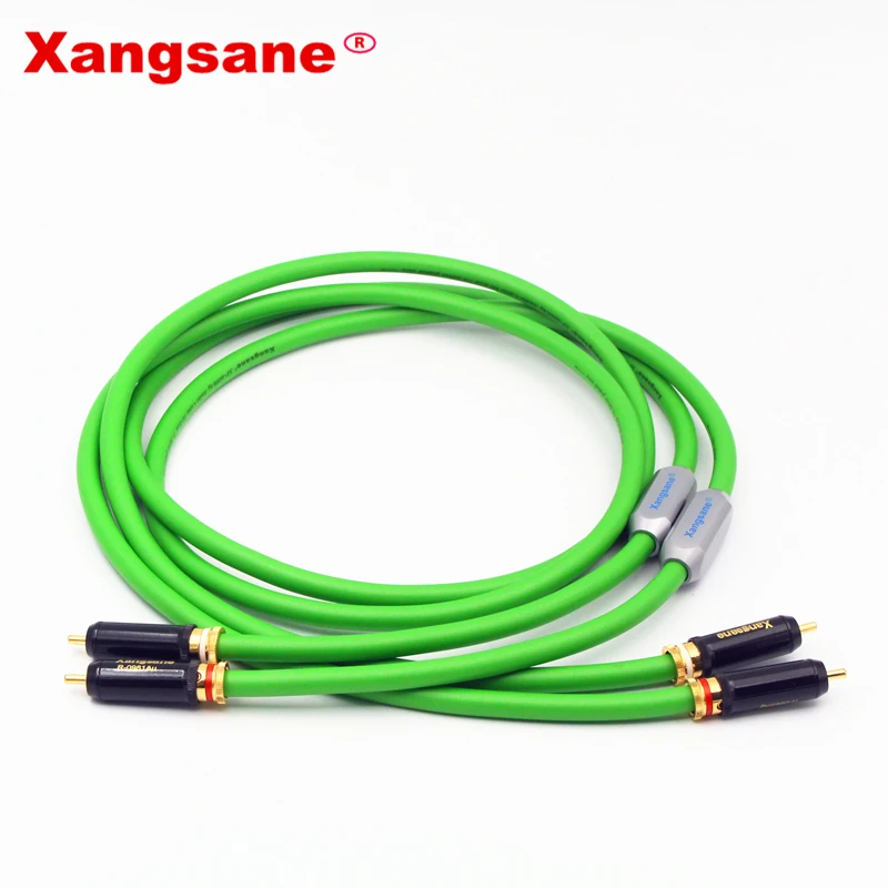 Кабель xangразный Hifi 2RCA к высококачественный медный посеребренный Двойной RCA