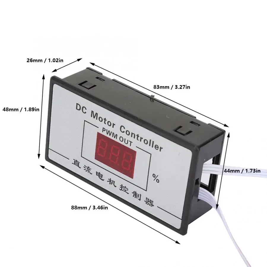 PWM контроллер скорости двигателя цифровой дисплей регулятор щеточного