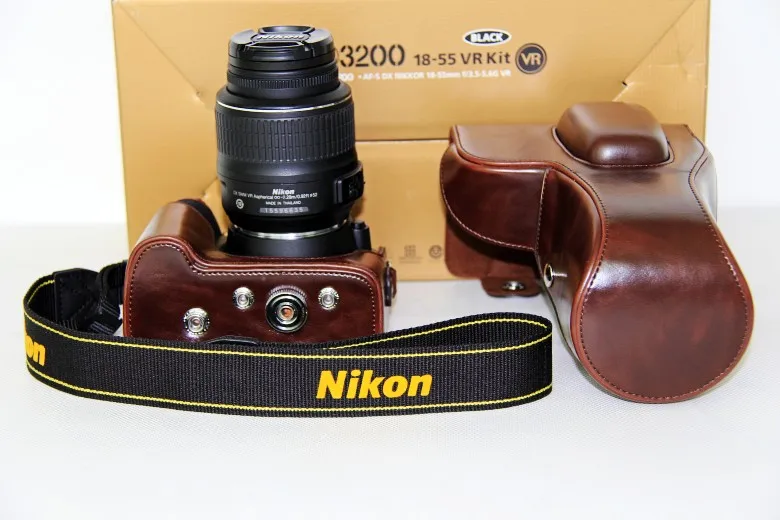 Бесплатная доставка высококачественный чехол из искусственной кожи для камеры