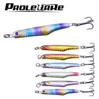 proleurre 1pcs 16g ice fishing lures sinking metal pencil 6 5cm artificial model fish for winter fishing laser body tackle pesca