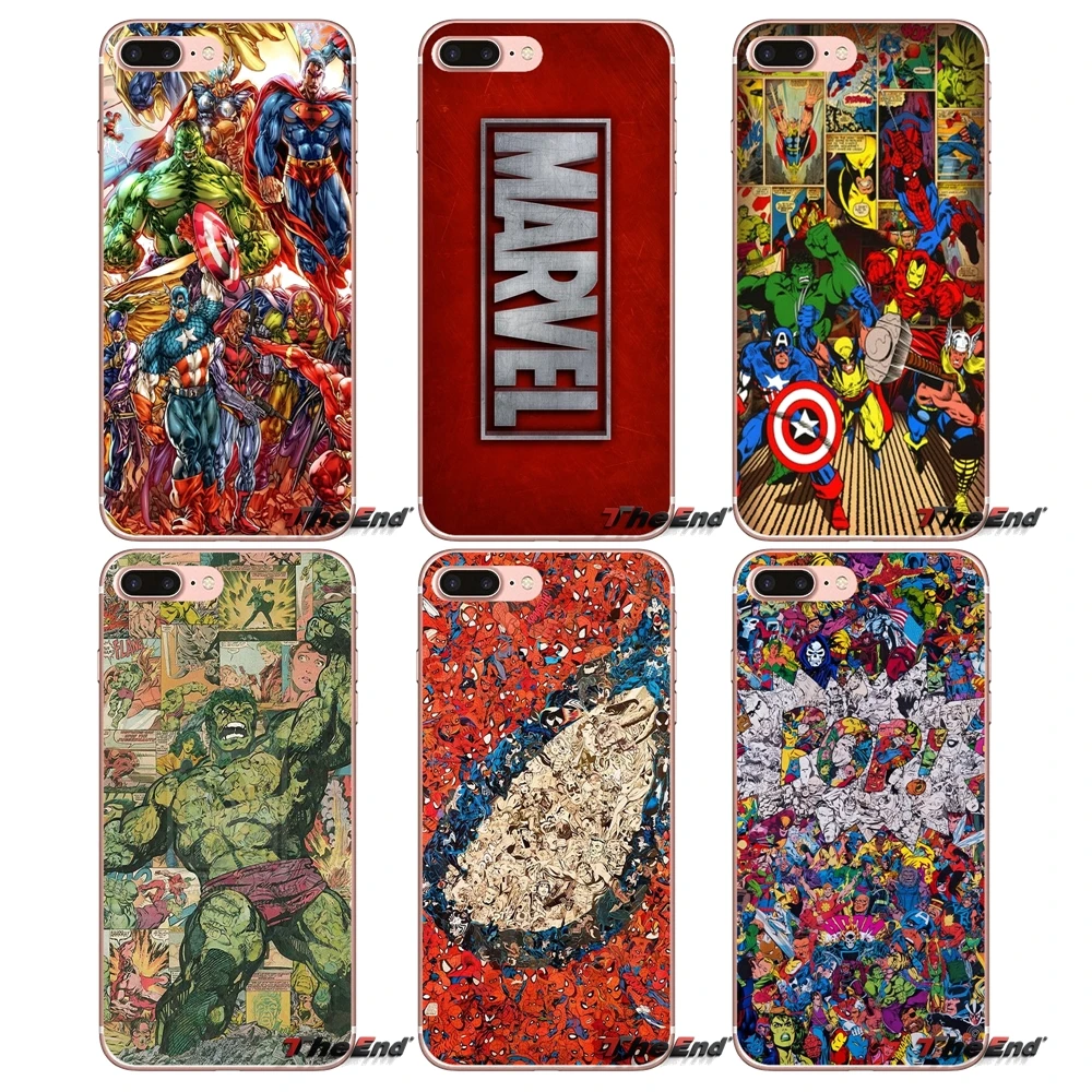 Мстители из комиксов Marvel супергерой мягкий чехол для Samsung Galaxy J1 J2 J3 J5 J7 A3 A5 A7 2015 2016