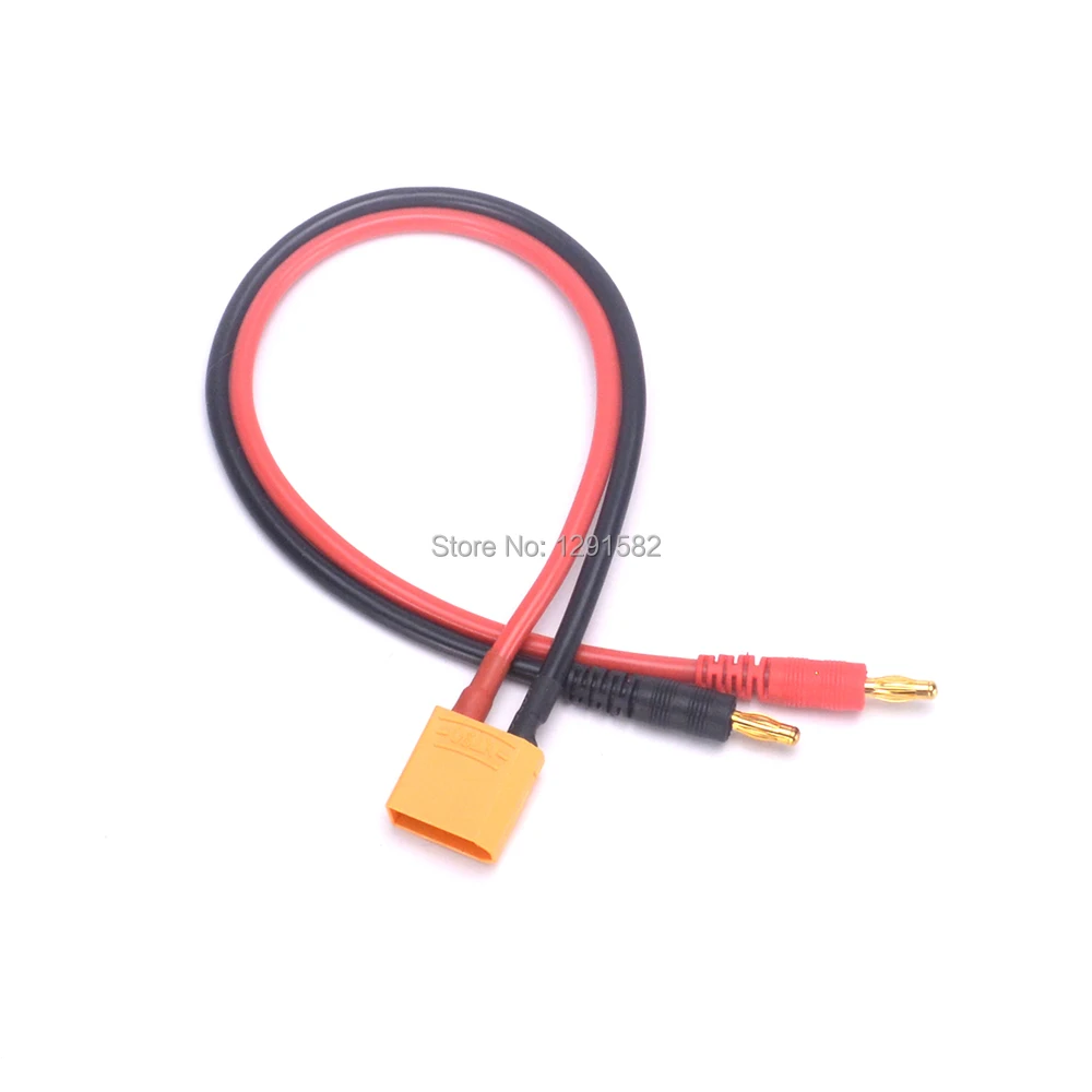 10 шт. XT90 штекер до 4 0 мм банановый разъем с 30 см 12AWG силиконовый зарядный провод