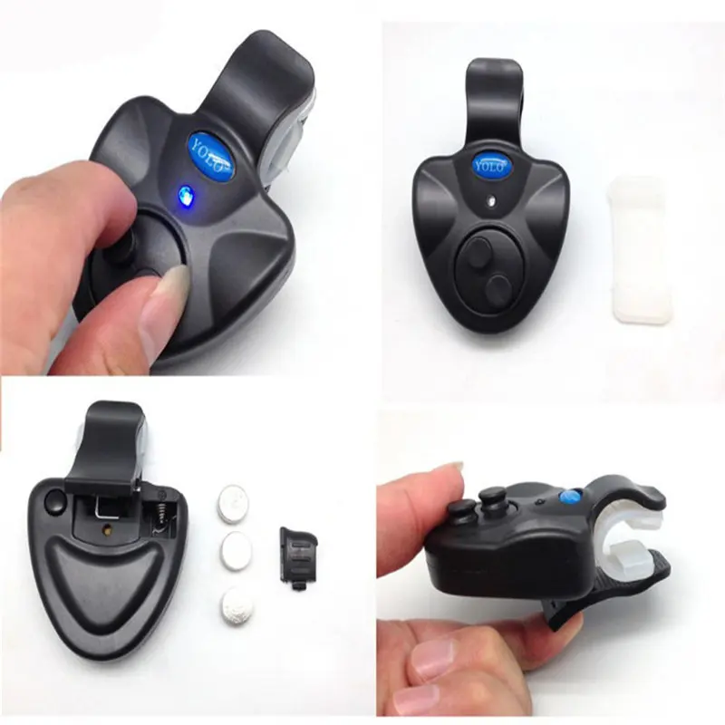 Fishing Bite Alarms 40g Electronic Wireless Clip-On ABS Fish Bite Alarm New LED Light For Fishing Tackle alarma Pesca 7