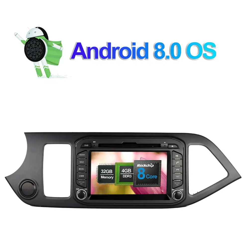 4 ГБ ОЗУ Android 9 0 Восьмиядерный автомобильный DVD-плеер навигация головное