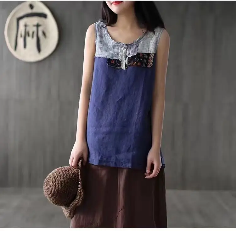 Женские майки в стиле пэчворк сезон весна лето 2017 женские без рукавов