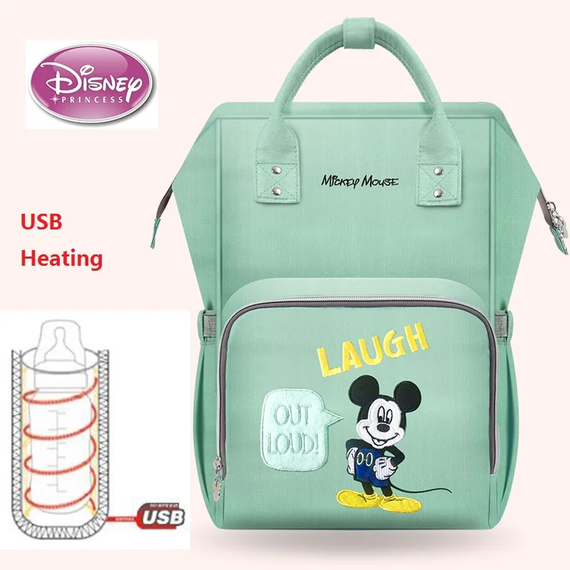 Disney минни Мумия средства ухода за кожей для будущих мам подгузник сумка большой ёмкость Микки Маус пеленки Дорожная Рюкзак Сумка для прогулки с ребенком