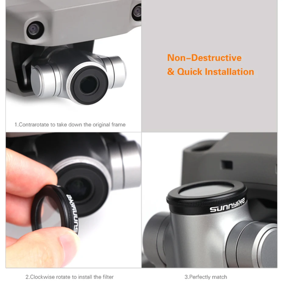 Фильтр для камеры MAVIC 2 Zoom MC UV HD защитный фильтр DJI Mavic CPL Поляризационный