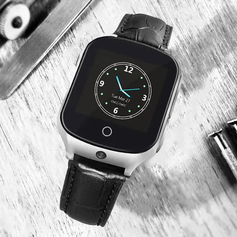 Смарт часы с сенсорным экраном и GPS трекером умный браслет Wi Fi LBS кнопкой SOS