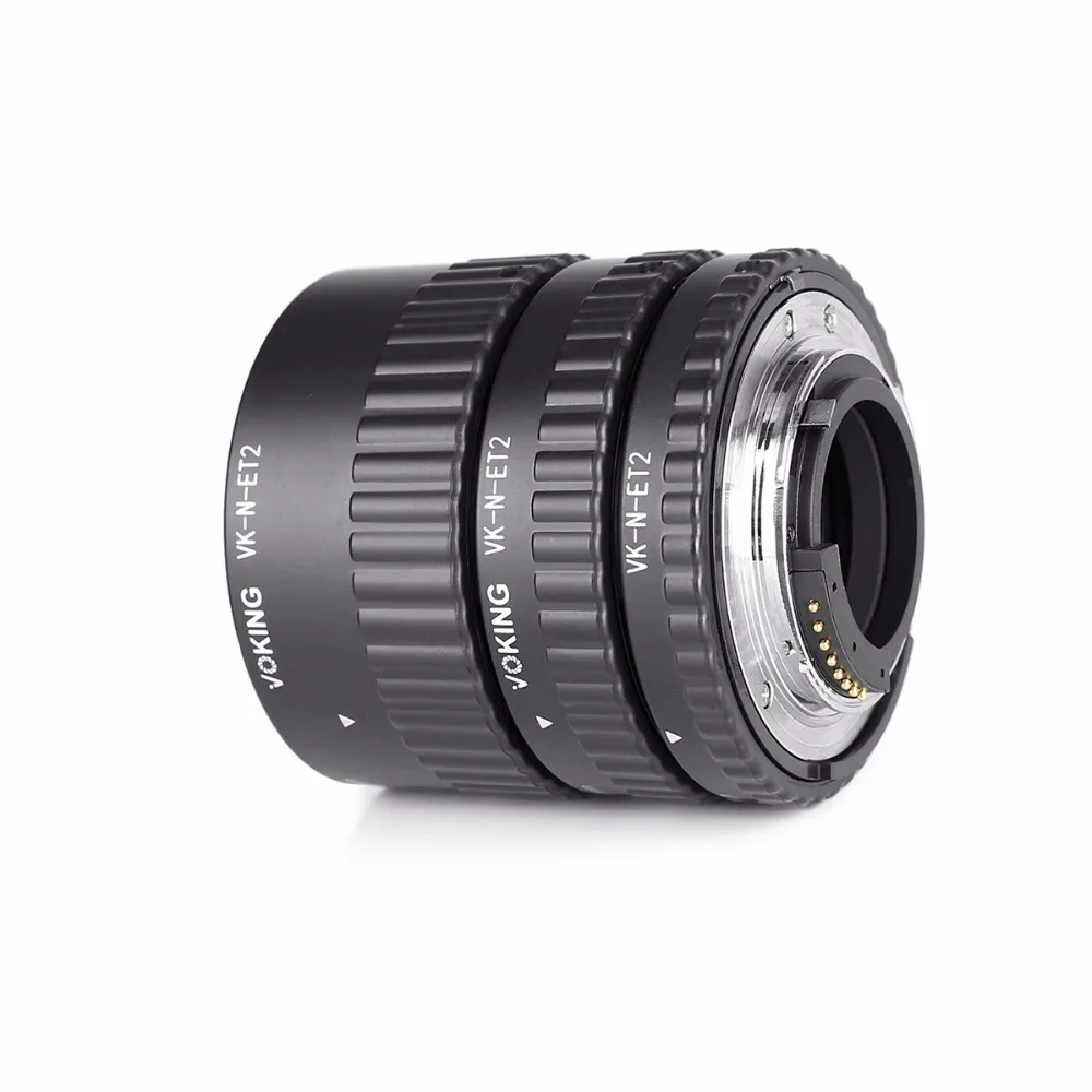 Voking VK N ET2 Автофокус Макрос Удлинитель кольцо для Nikon D60 D90 D3100 D3200 D5000 D5100 D5200 D7000 D7100
