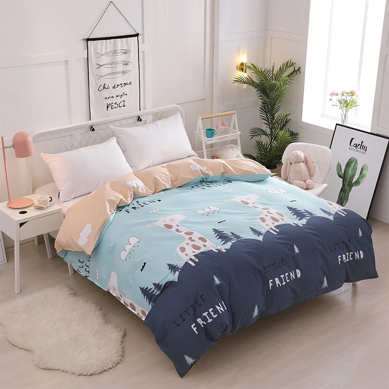 Мультфильм Звездное серии хлопок Пододеяльник Твин Полный queen king size кашне крышка