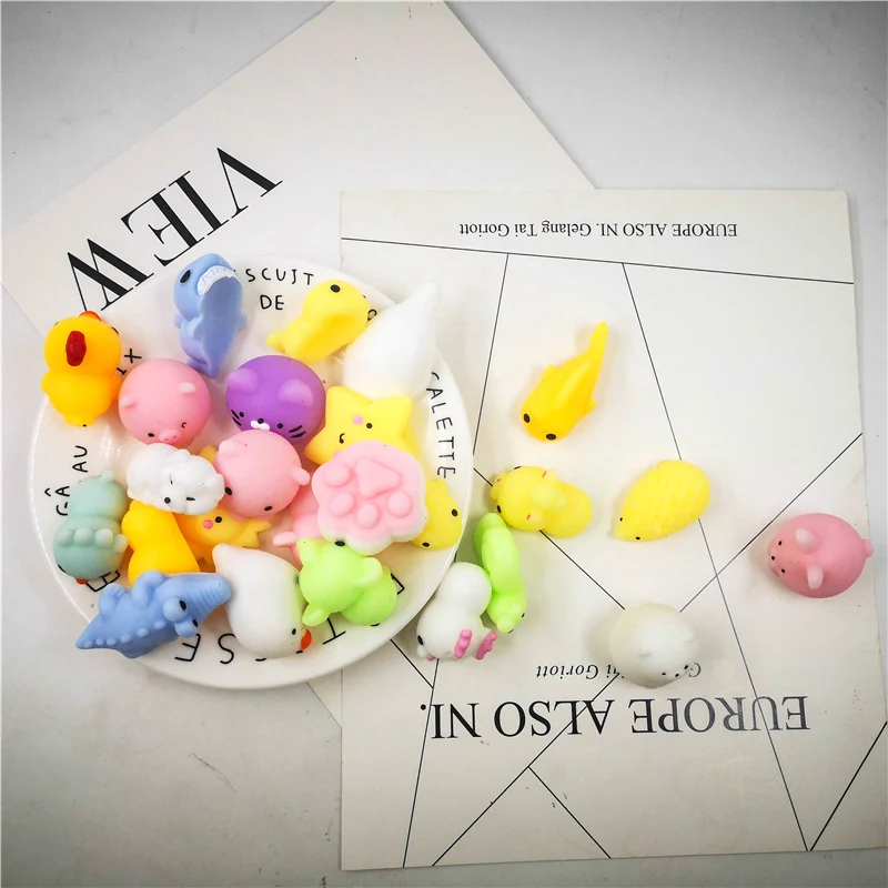 30 шт. DIY Kawaii Squishy мини милые ленивые коты животные уплотнения разлагаются медленно