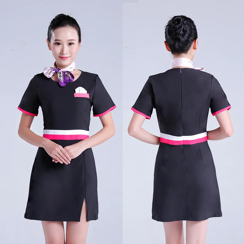 Новый косметичка рабочая одежда летние музей здоровья униформа для сотрудниц