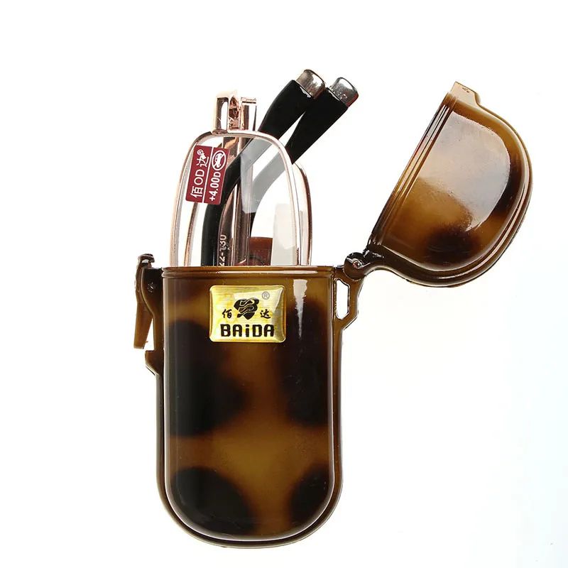 Новое поступление 2020 мини складные очки для чтения металлический чехол с полной