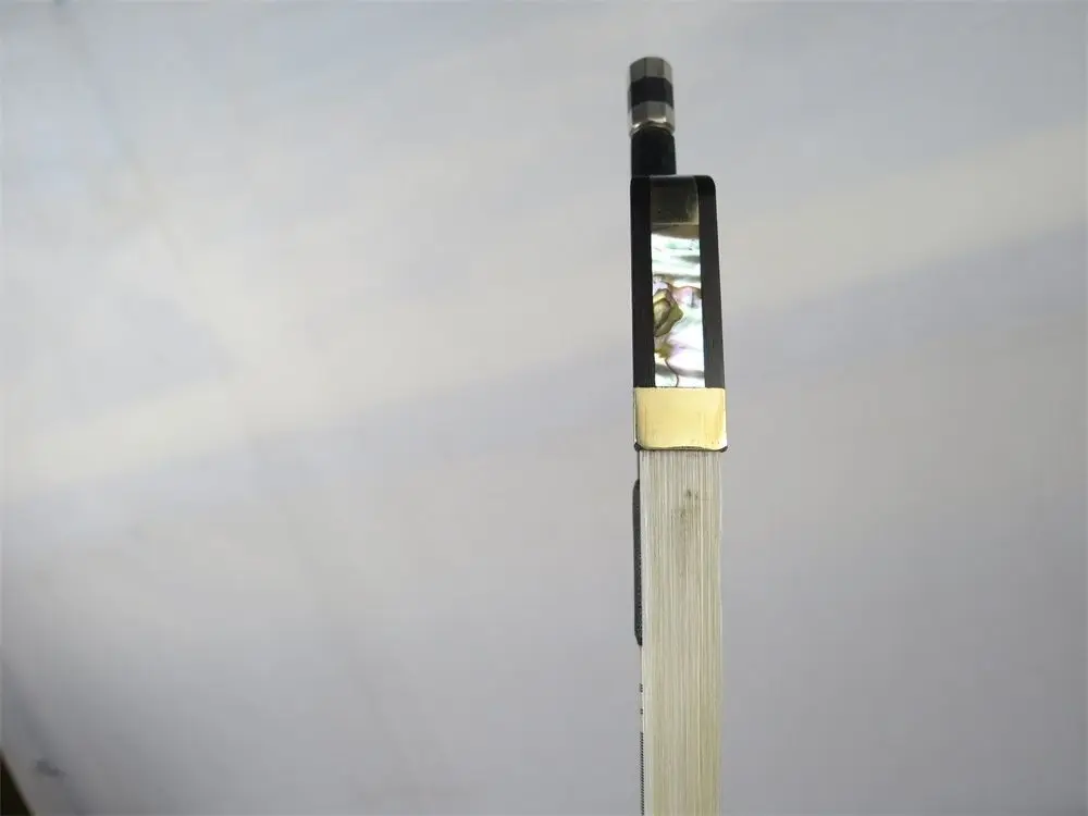 1 шт. клетчатый черный углеволоконный Виолончель Лук 4/4 инкрустация Музыкальная