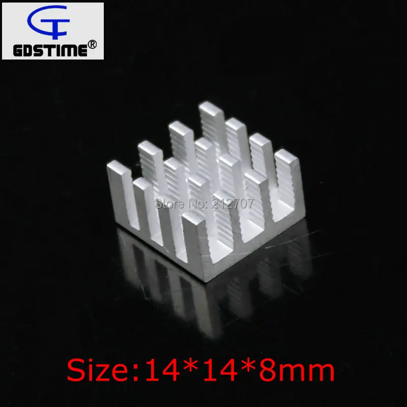 

2000PCS Gdstime Aluminum 14x14x8mm IC VGA Card RAM Memory Cooling Heatsinks