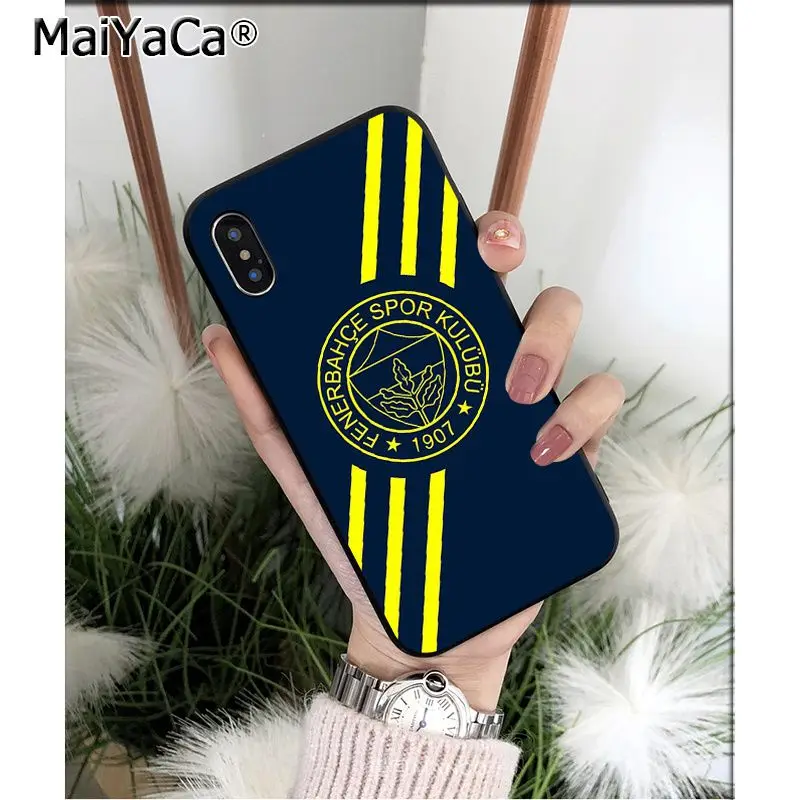 MaiYaCa Turkey Fenerbahce футбол Силиконовый ТПУ мягкий черный чехол для телефона для iPhone 5 5Sx 6 7 7plus 8 8Plus X XS MAX XR - Цвет: A3