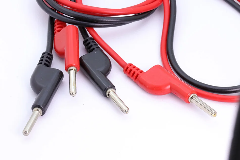 2pcs Dual Test Line Silicone Banana Plug Test Probe Lead Wire Cable Copper for electrical laboratory