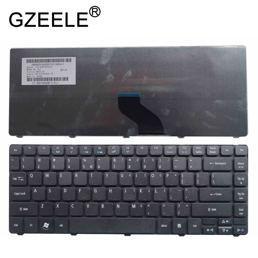 GZEELE новая английская клавиатура для ноутбука acer Aspire E1-421 E1-421G E1-431 E1-431G E1-471 E1-471G E1-451 E1-451G EC-471G США черный