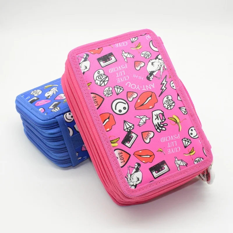 72 отверстия Карандаш Чехол Estuche Escolar Estojo Escola Kalemlik Kalem Kutusu Trousse Scolaire Stylo Box Pennen Etui Potloden Box