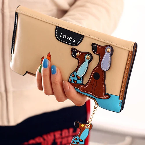 Кошелек женский длинный кожаный с застежкой молнией|f wallet|double zipwallet double zip |