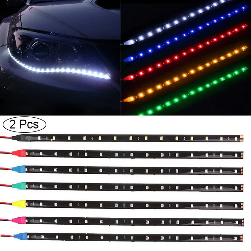 2 шт. высокая мощность 30 см декоративная светодиодная лента 5050 SMD