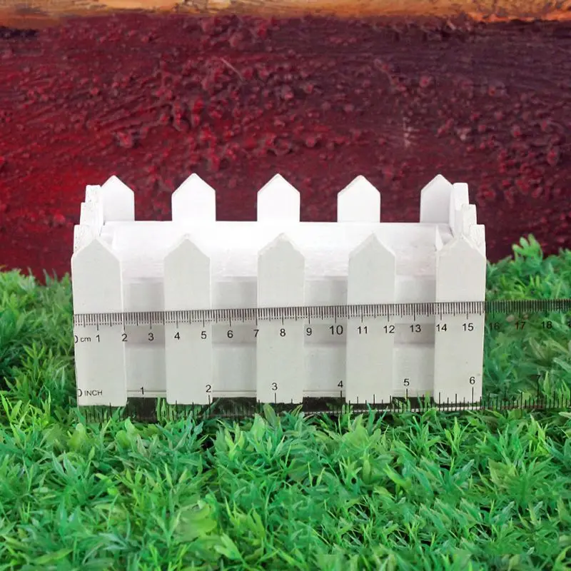 Декоративная ваза 16 см деревянный забор с пеной для искусственных цветов дома