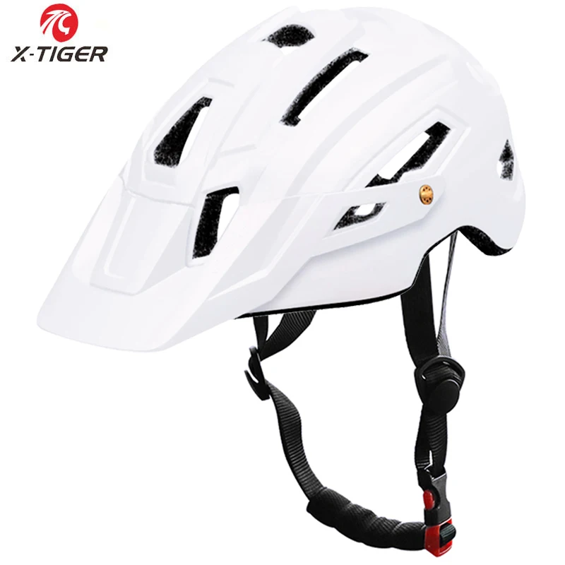 X-TK-0801 X-TIGER TRAIL XC велосипедный шлем с кепкой EPS+ PC Чехол MTB велосипедный шлем цельная форма велосипедный горный велосипедный шлем - Цвет: X-TK-0801
