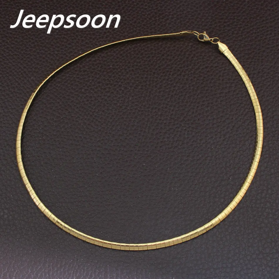 Аксессуары 4 мм из нержавеющей стали винтажные украшения модные ожерелья-Чокеры