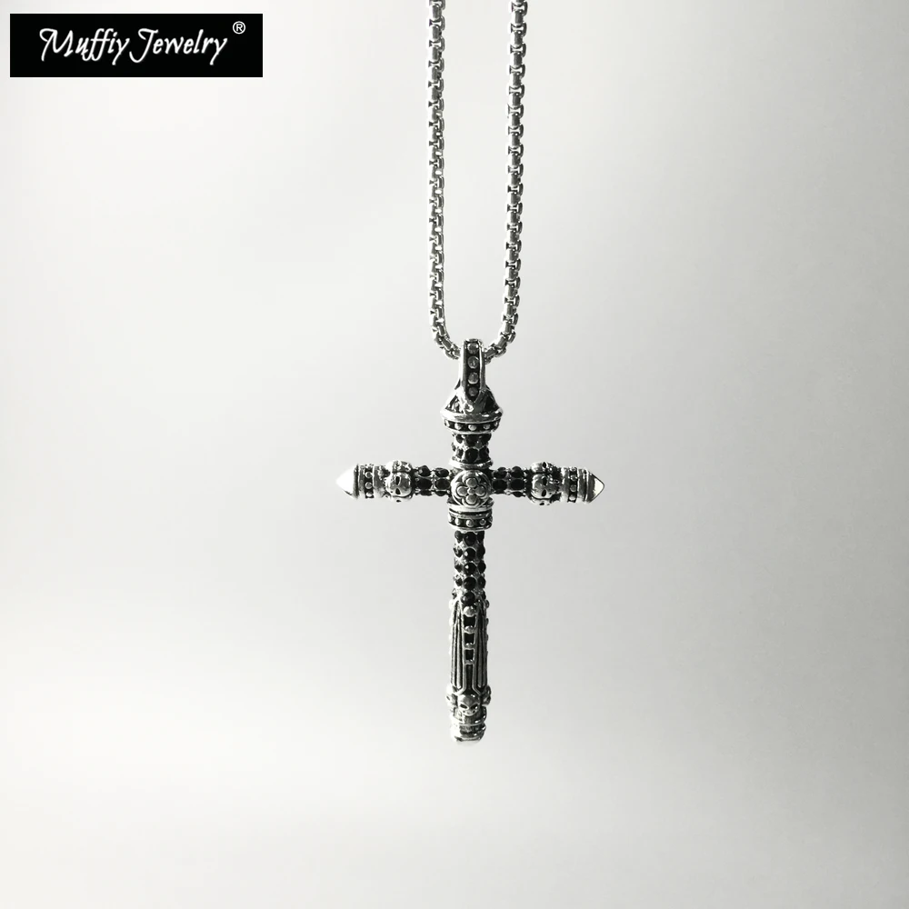 Ожерелье цепочка с черными звеньями европейские винтажные цепи Подарочные