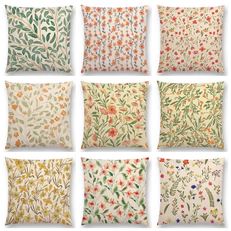 Лидер продаж милая Акварельная маленькая Цветочная мини подушка для дивана|throw