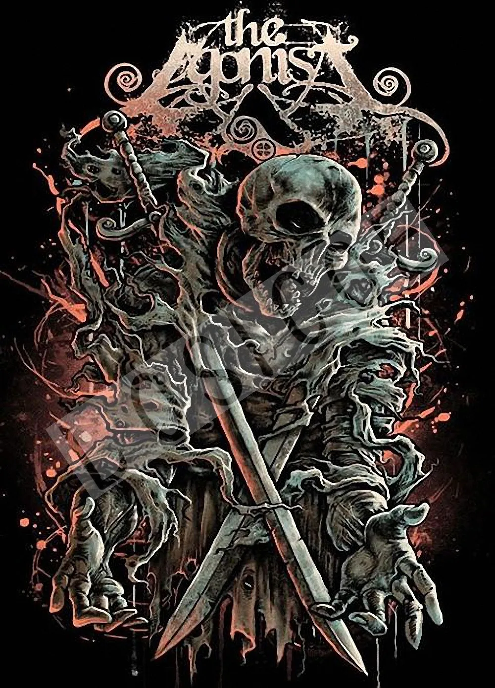 30X42 см gig poster | Thrash Metal Poster череп Heavy Dope Рок н ролл винтажный Kraft Paper Настенный