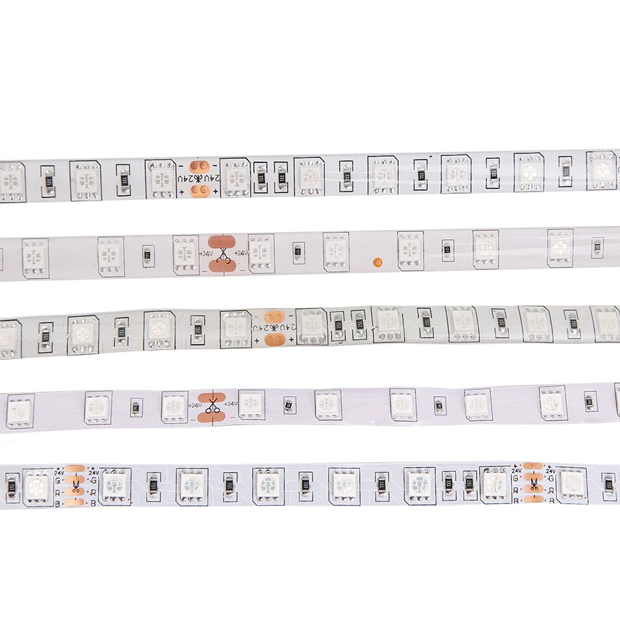 Водонепроницаемая светодиодная лента 60 светодиодов/м 12 В|Светодиодные ленты| |