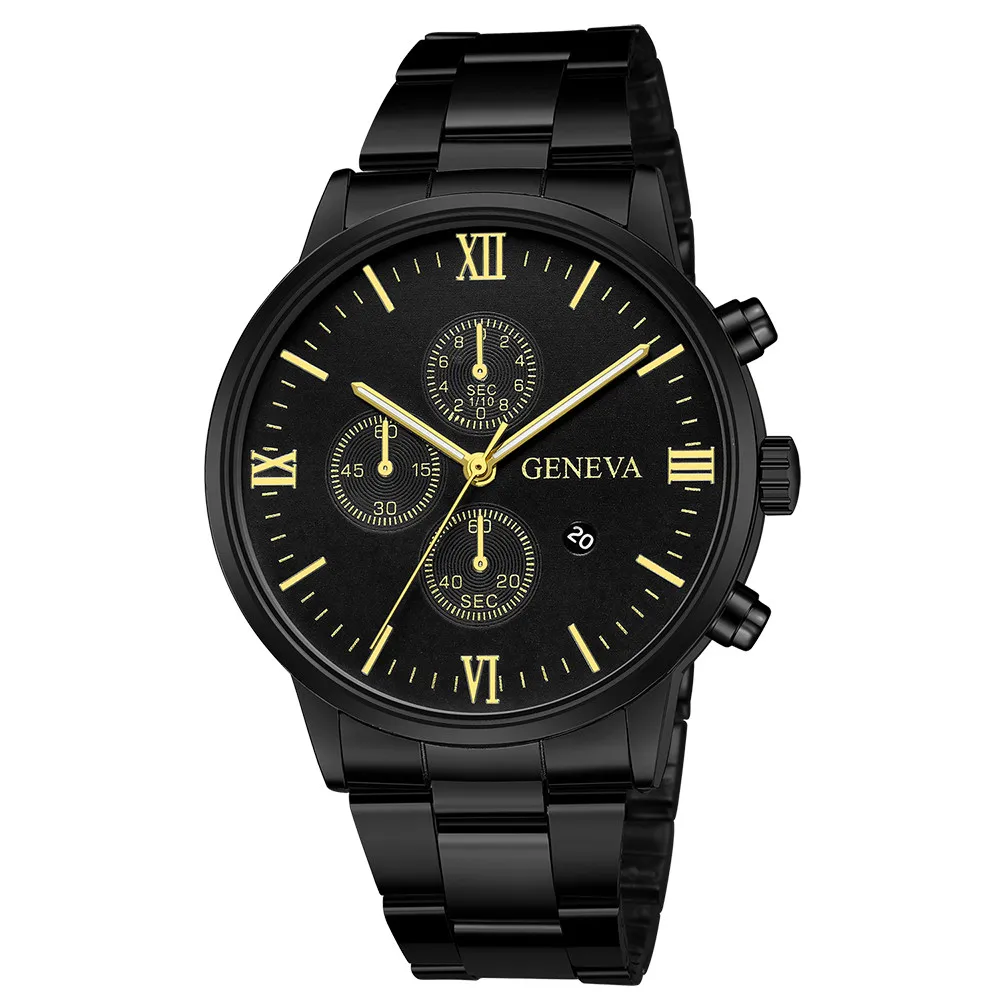 

zegarek meski 2020 Luxury Quartz Sport Military Stainless Steel Dial Leather Band Wrist Watch reloj hombre A80