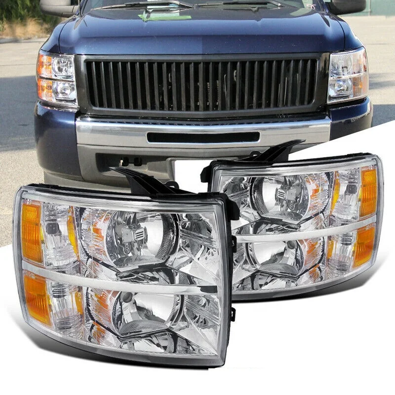 2/piece Car headlight assembly Headlight For 2007-2013 Chevy Silverado 1500 headlights head lamp | Автомобили и мотоциклы