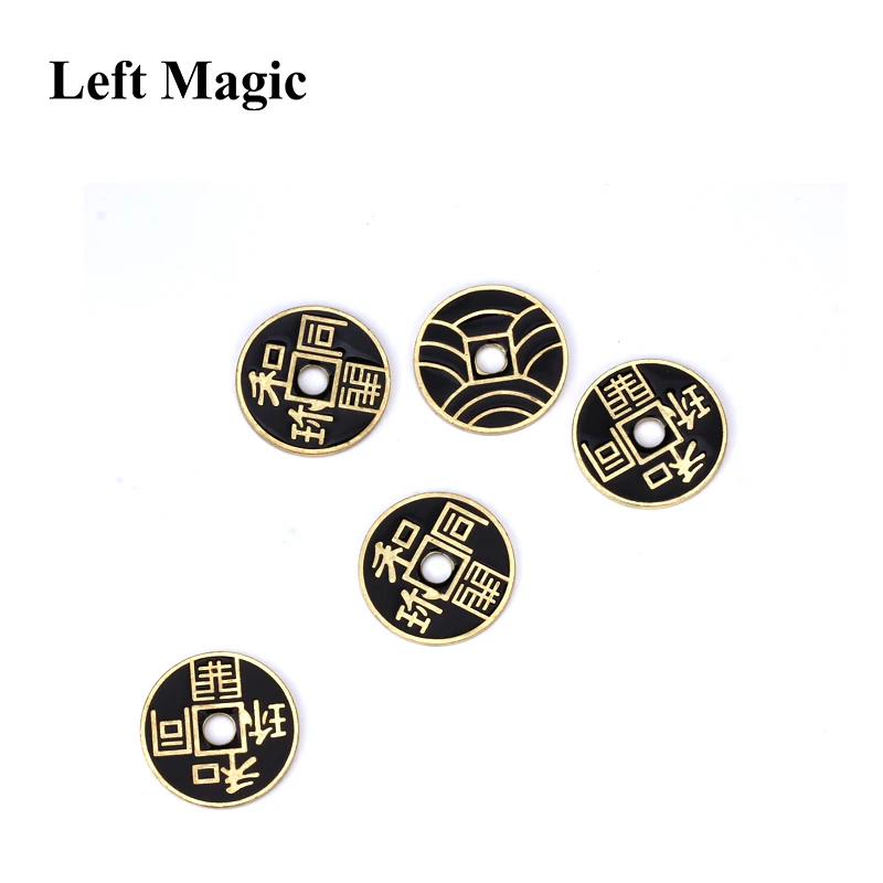 1 шт. японская древняя монета Волшебные трюки черные японские китайские монеты