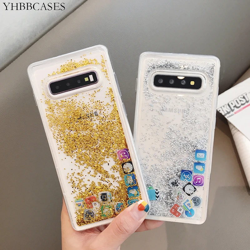 YHBBCASES Модный кристально чистый чехол для телефона Samsung Galaxy S10 Plus динамический