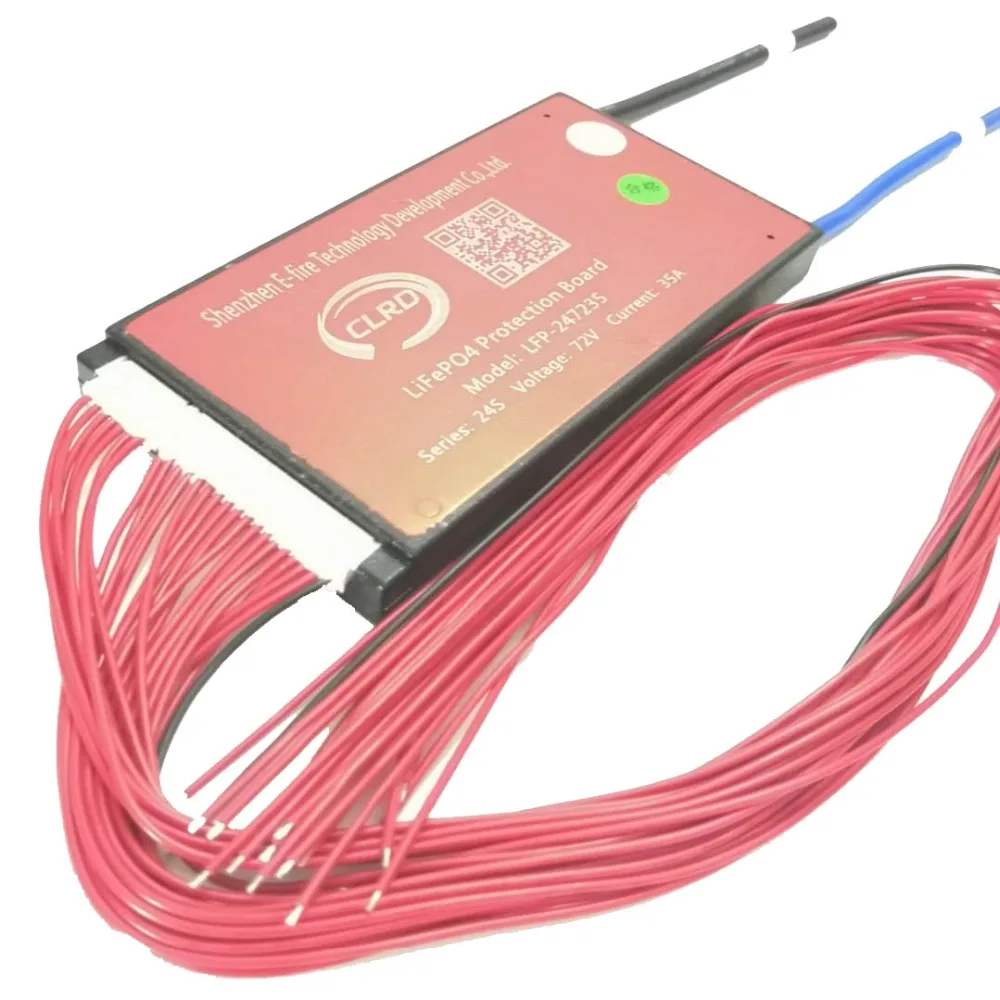 24S 72V 35A 45A 60A BMS система управления батареей PCM PCB для Lifepo4 Аккумуляторный блок с балансом
