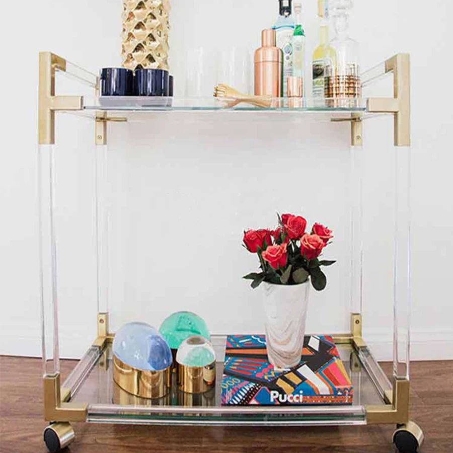 Прозрачный дизайн Yakley Bar cart в современном популярном модном отеле|Кухонные