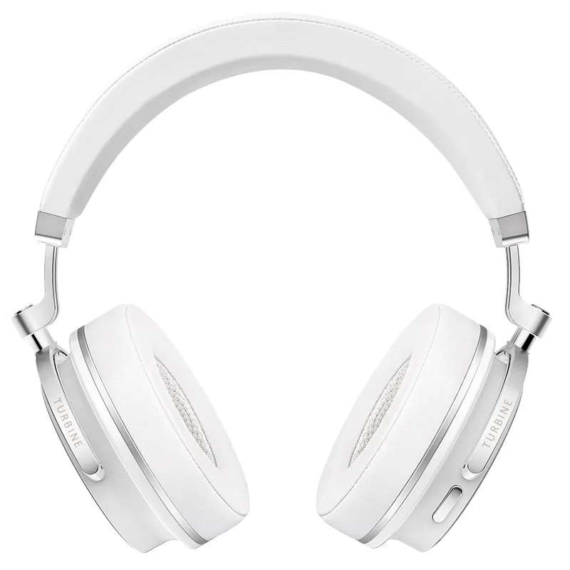 Оригинальная Bluedio T4S Беспроводная bluetooth-гарнитура с активным шумоподавлением, Hi-Fi Двусторонняя стереогарнитура с микрофоном для телефонов - Цвет: Белый