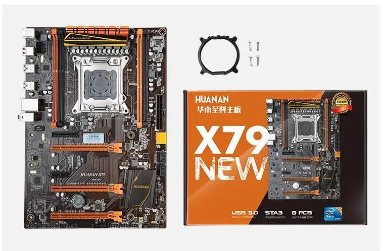 Материнская плата huanan Zhi deluxe X79 с M.2 cpu Xeon E5 2680 2,7 ГГц с кулером оперативной памяти 32 Гб(2*16 Гб) DDR3 RECC видеокарта GTX1050Ti 4G
