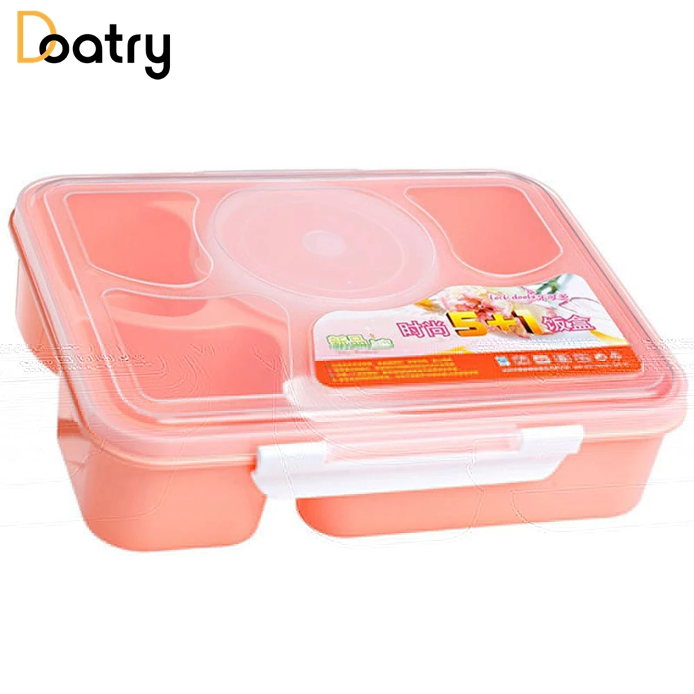 Doatry 1170 мл печь Bento Коробки для обедов с ложкой большой Ёмкость Bento Еда контейнер для хранения обеда Наборы посуды комплект