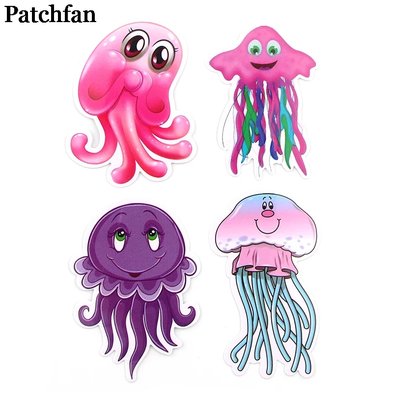 Patchfan 41 шт. морские организмы океана забавные буквы творческий DIY стикер мультяшка